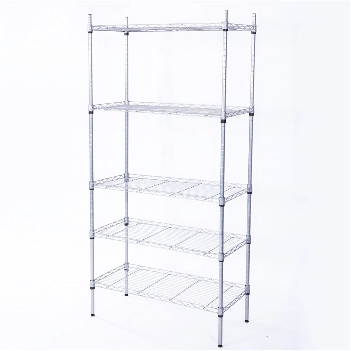5-Tier Storage Rack with Safety Lip (29" × 13.4" × 59")