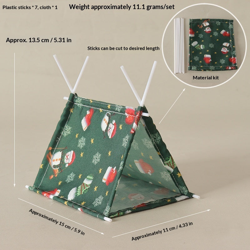 Miniature Camping Tent Hide & Photo Prop