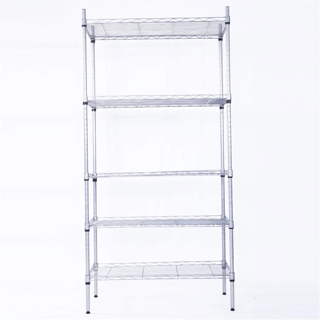 5-Tier Storage Rack with Safety Lip (29" × 13.4" × 59")