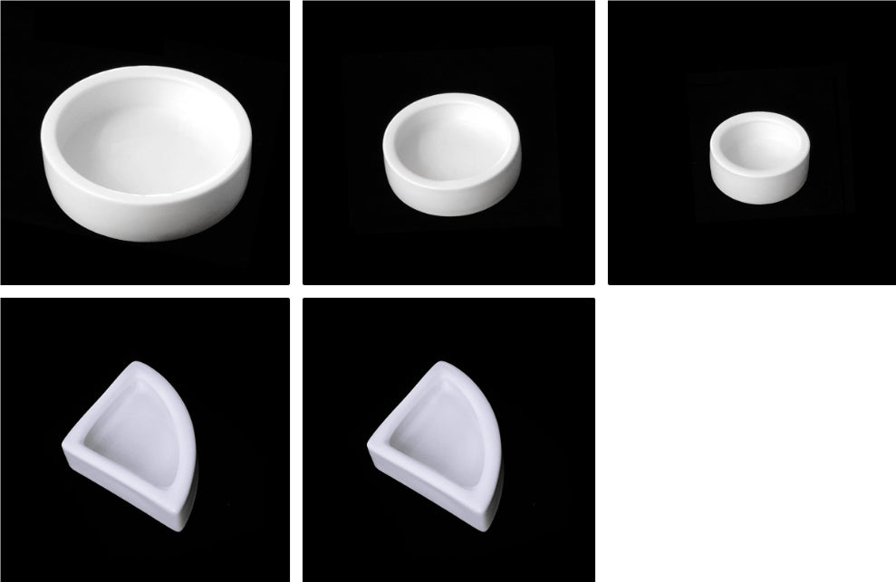 Escape-Proof Glazed Ceramic Live Feeder Dish