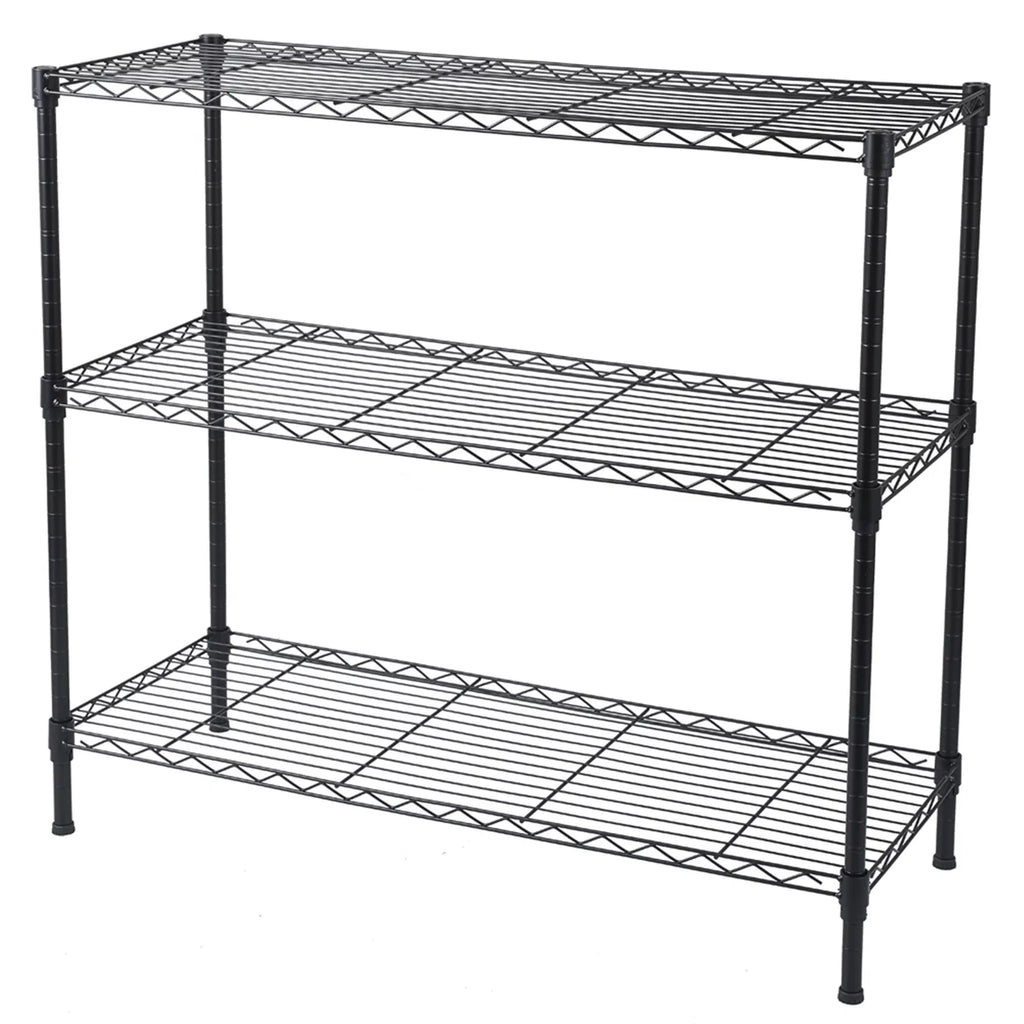 3-Tier Adjustable Wire Storage Rack (35.5" x 13.8" x 31.5")