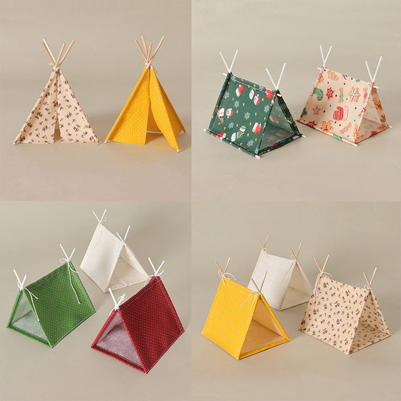 Miniature Camping Tent Hide & Photo Prop