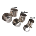 Dual Clamp-On Stainless Steel Elevated Feeding & Water Station