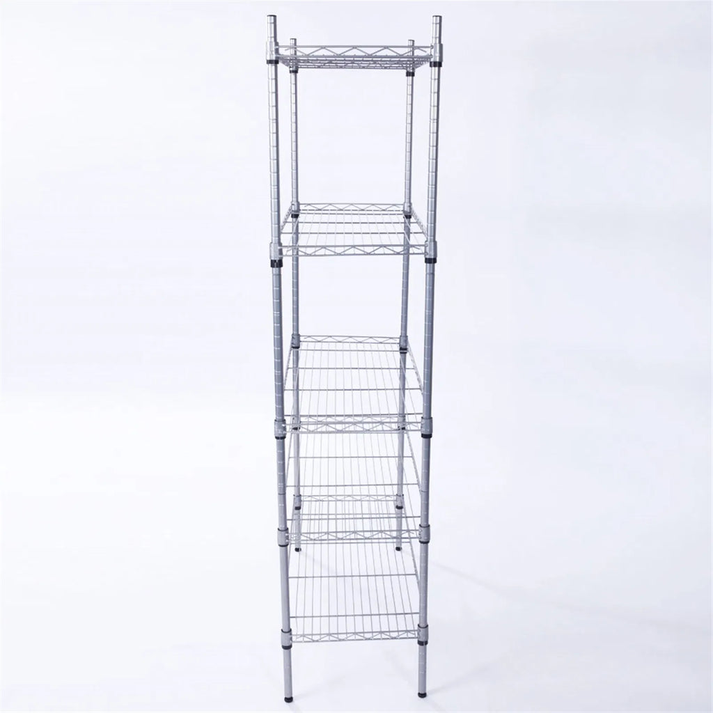 5-Tier Storage Rack with Safety Lip (29" × 13.4" × 59")