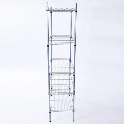 5-Tier Storage Rack with Safety Lip (29" × 13.4" × 59")