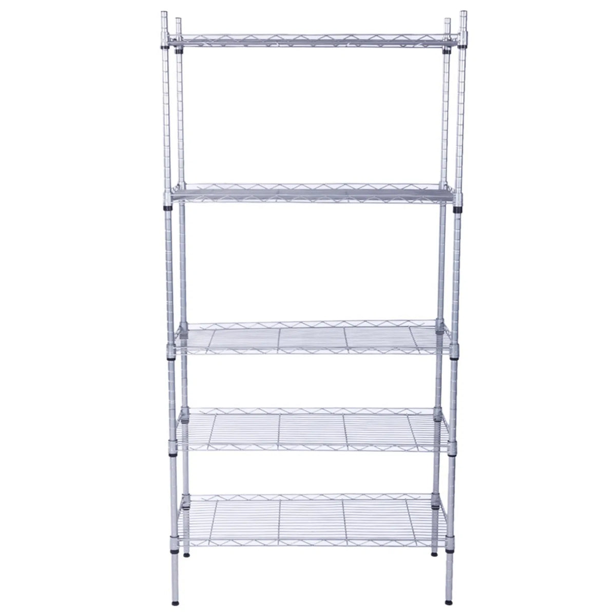 5-Tier Storage Rack with Safety Lip (29" × 13.4" × 59")