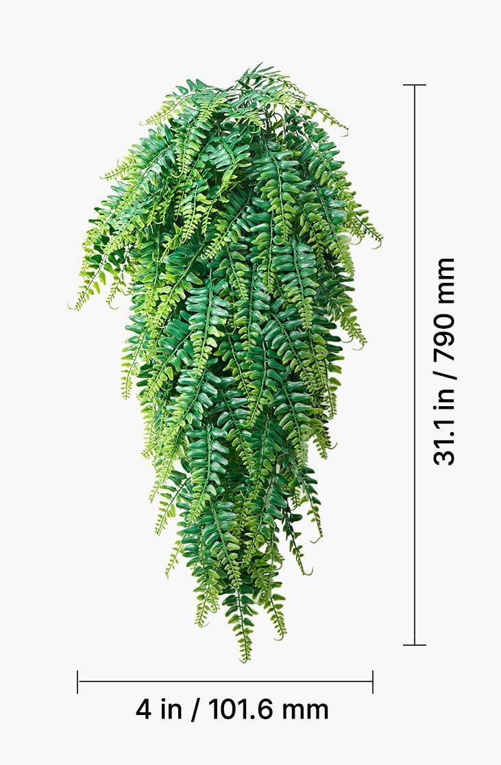 Trailing Artificial Fern Foliage Vines (12-Pack) – 32"
