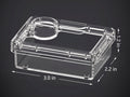 Escape-Proof Reptile Live Feeder with Built-In Supplement Well